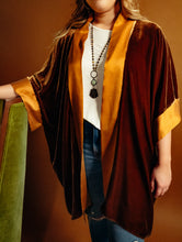 Load image into Gallery viewer, Golden Velvet Kimono