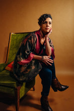 Load image into Gallery viewer, Vintage Peonies Kimono