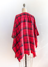 Load image into Gallery viewer, Scarlet Plaid Flannel Kimono