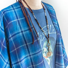 Load image into Gallery viewer, Blue Moon Flannel Kimono