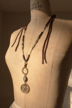 Load image into Gallery viewer, Free Fallin' Leather and Brass Necklace