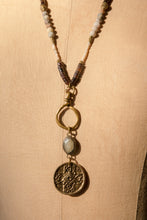 Load image into Gallery viewer, Free Fallin' Leather and Brass Necklace