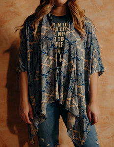 Blue Willow Kimono