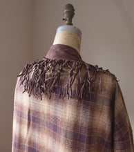 Load image into Gallery viewer, Long Flannel Plaid Duster with Fringe
