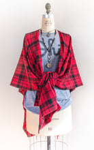 Load image into Gallery viewer, Scarlet Plaid Flannel Kimono
