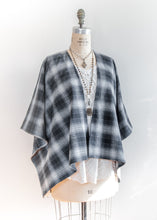 Load image into Gallery viewer, Black Night Plaid Kimono
