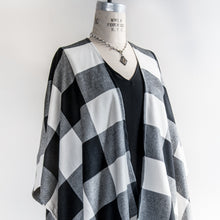 Load image into Gallery viewer, Joanna Buffalo Plaid Flannel Kimono
