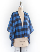 Load image into Gallery viewer, Buffalo Blue Plaid Flannel Kimono
