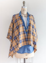 Load image into Gallery viewer, Fields of Gold Plaid Flannel Kimono
