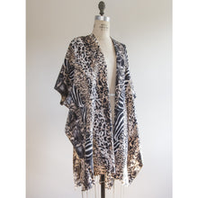 Load image into Gallery viewer, Animal Print Kimono - Clothing
