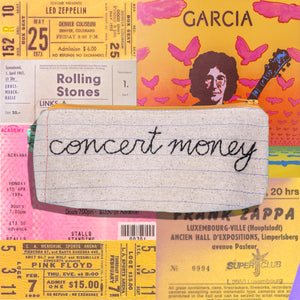 Concert Money Embroidered Pencil Pouch