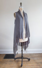 Load image into Gallery viewer, Solid Knit Vest With Fringe
