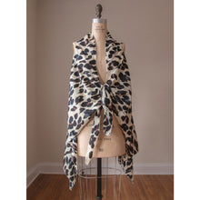 Load image into Gallery viewer, Leopard Brown Kimono Vest - Clothing
