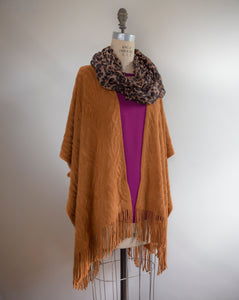 Knit Kimono with Fringes