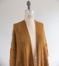 Load image into Gallery viewer, Crochet Knit Kimono with Fringe
