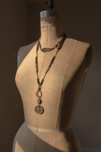 Free Fallin' Leather and Brass Necklace